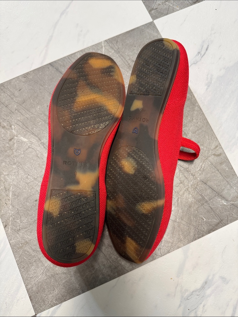 Rothy's Red Mary Jane Flats with Strap - Picture 3 of 5